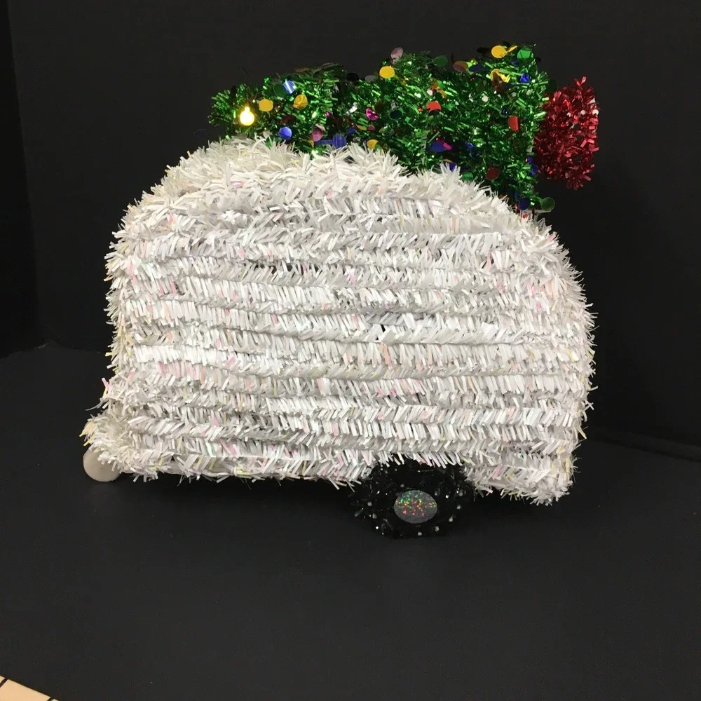 Christmas Tinsel Retro RV Camper Camping Holiday Decor